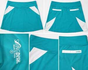 SwingDish Women's 16-inch Stella Teal Golf Skort